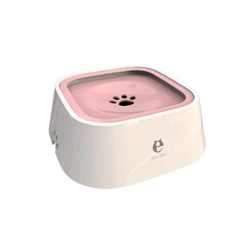 Pressured Dog Drinking Water Bowl with Floating Design - Non-Wetting, Large Capacity
