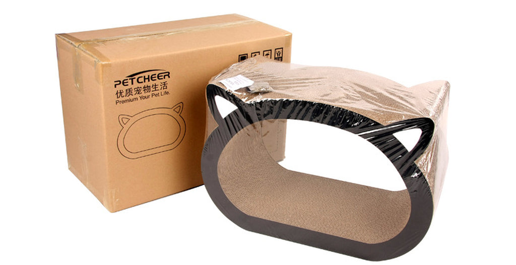 Cozy Cat Head Scratch Board - Durable and Fun Scratching Solution for Your Feline Friend