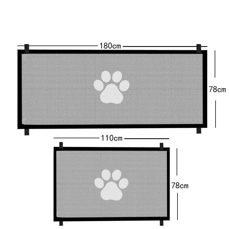 Premium Dog Gate Mesh with 4 Hook System - Indoor and Outdoor Safety Enclosure for Pets