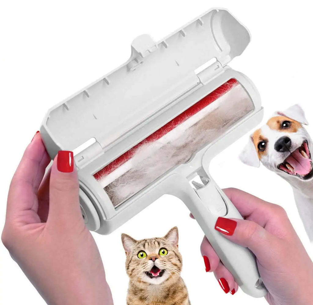 Pet Hair Remover Roller - Self-Cleaning Fur Removal Tool for Dogs and Cats - Effective Solution for Furniture Hair Cleanup