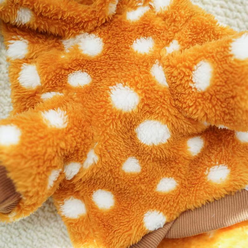 Festive Dog Christmas Reindeer Costume - Adorable Elk Outfit for Cold Weather Fun