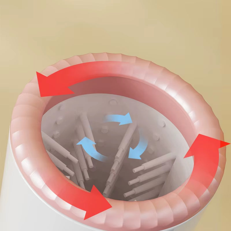 Automatic Electric Dog Paw Cleaner and Massager - Portable USB Rechargeable Pet Paw Washing Device