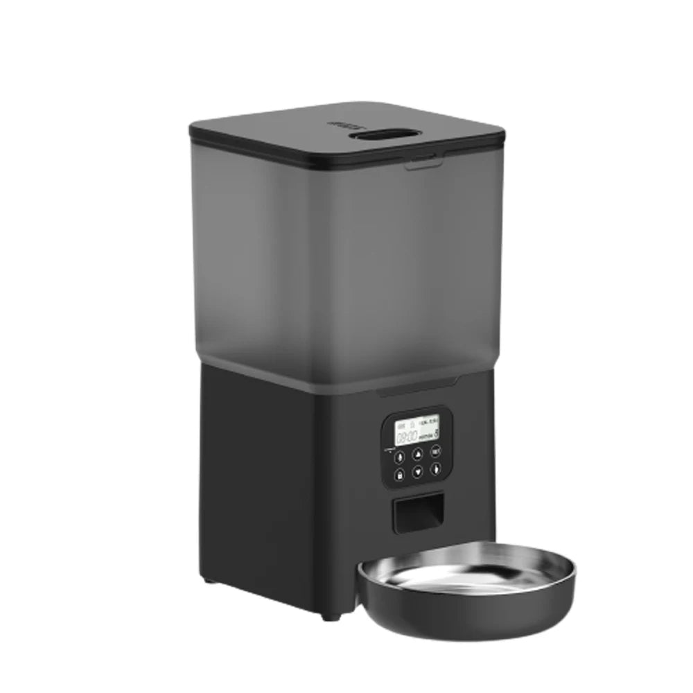 6L Smart Cat and Dog Feeder with Tuya App - Automatic Pet Food Dispenser for Small Pets with Remote Feeding Capability