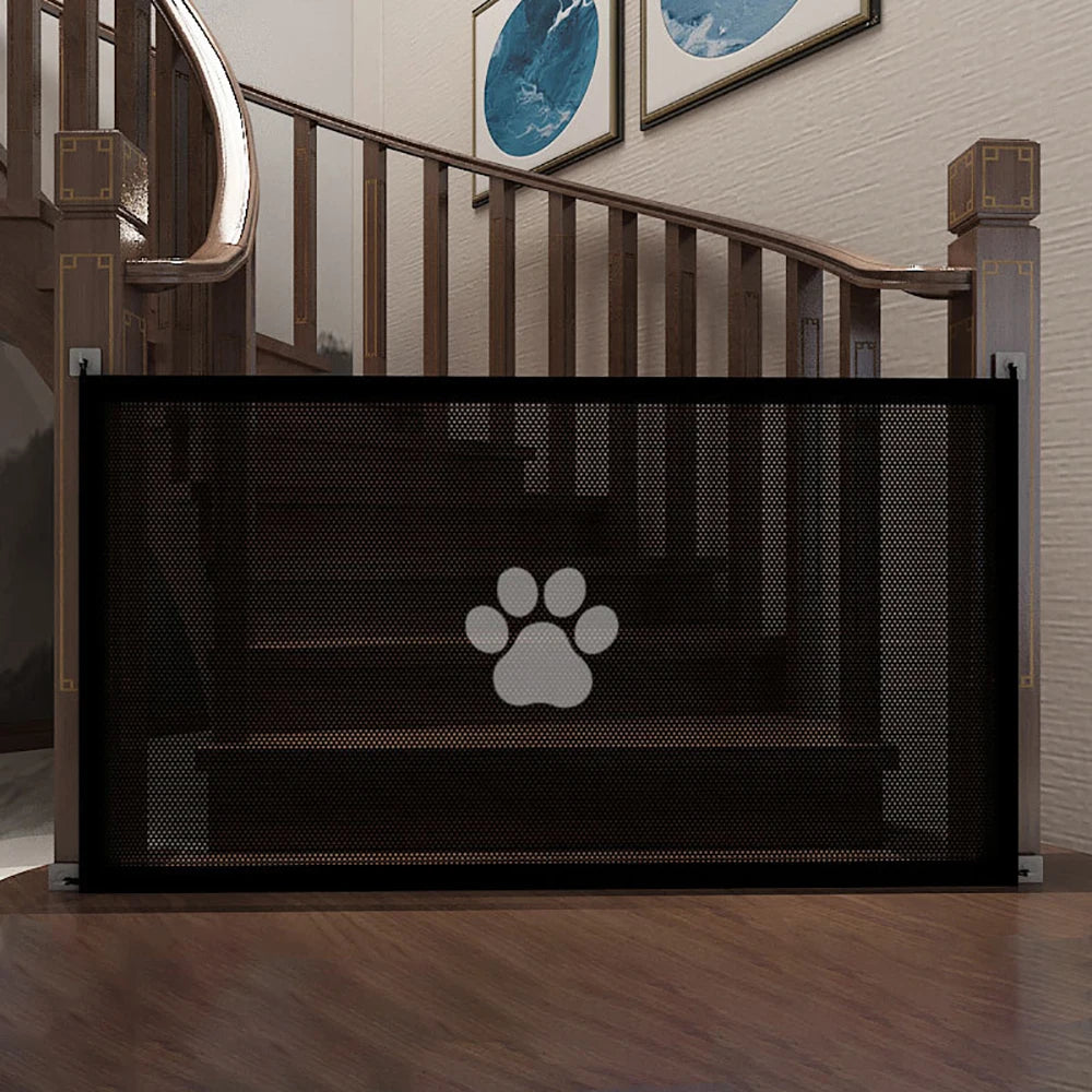 Premium Dog Gate Mesh with 4 Hook System - Indoor and Outdoor Safety Enclosure for Pets