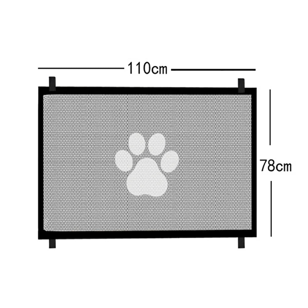 Premium Dog Gate Mesh with 4 Hook System - Indoor and Outdoor Safety Enclosure for Pets